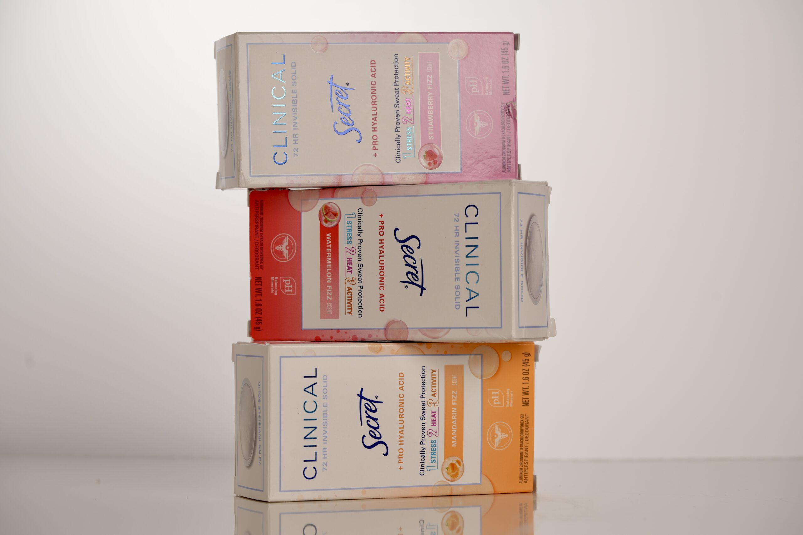 Дезодорант антиперспирант твердий Secret Clinical Mandarin до 72 часов, 45г - Зображення 5