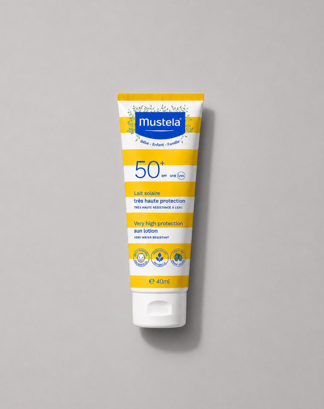Дитяче сонцезахистне молочко Mustela Very High Protection Sun Lotion SPF 50+, 40 мл
